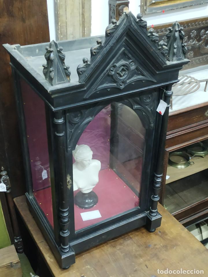 Antig&uuml;edades: VITRINA DE MADERA S.XIX - Foto 7
