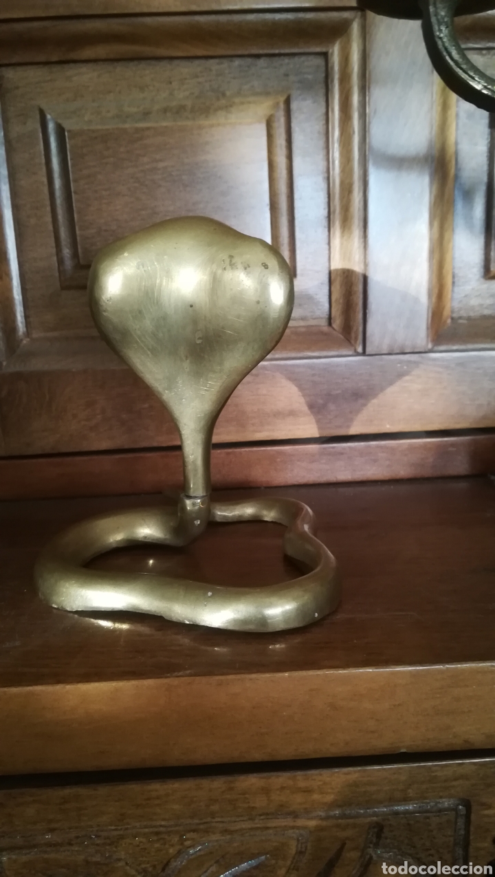 Antig&uuml;edades: Figura de bronce de cobra real - Foto 3