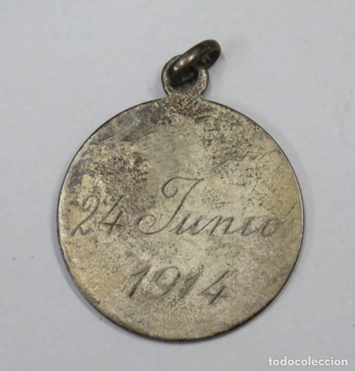 Antig&uuml;edades: MEDALLA COMUNION. PLATA. 1914 - Foto 2