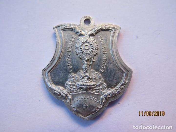 Antig&uuml;edades: MEDALLA ALUMINIO 1907-JUEVES EUCARISTICOS - Foto 1