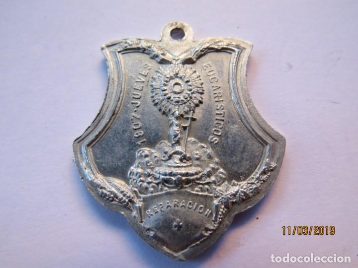 Antig&uuml;edades: MEDALLA ALUMINIO 1907-JUEVES EUCARISTICOS - Foto 3