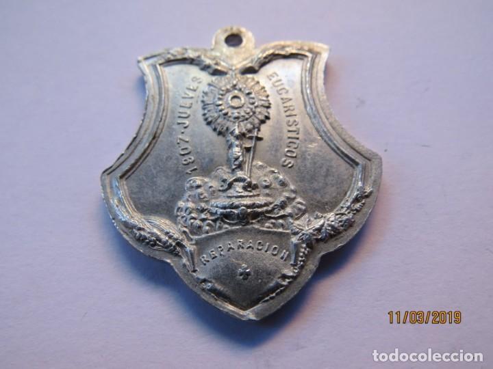 Antig&uuml;edades: MEDALLA ALUMINIO 1907-JUEVES EUCARISTICOS - Foto 6