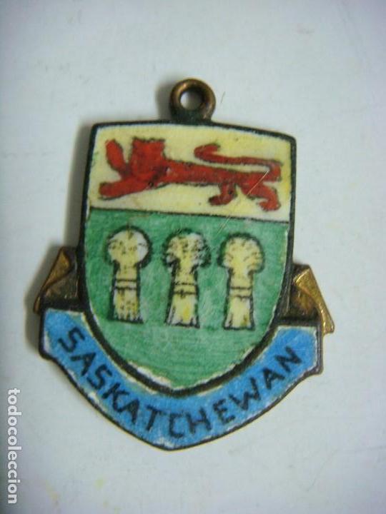 Antig&uuml;edades: MEDALLA ESMALTADA ANTIGUA DE SASKATCHEWAN - Foto 1