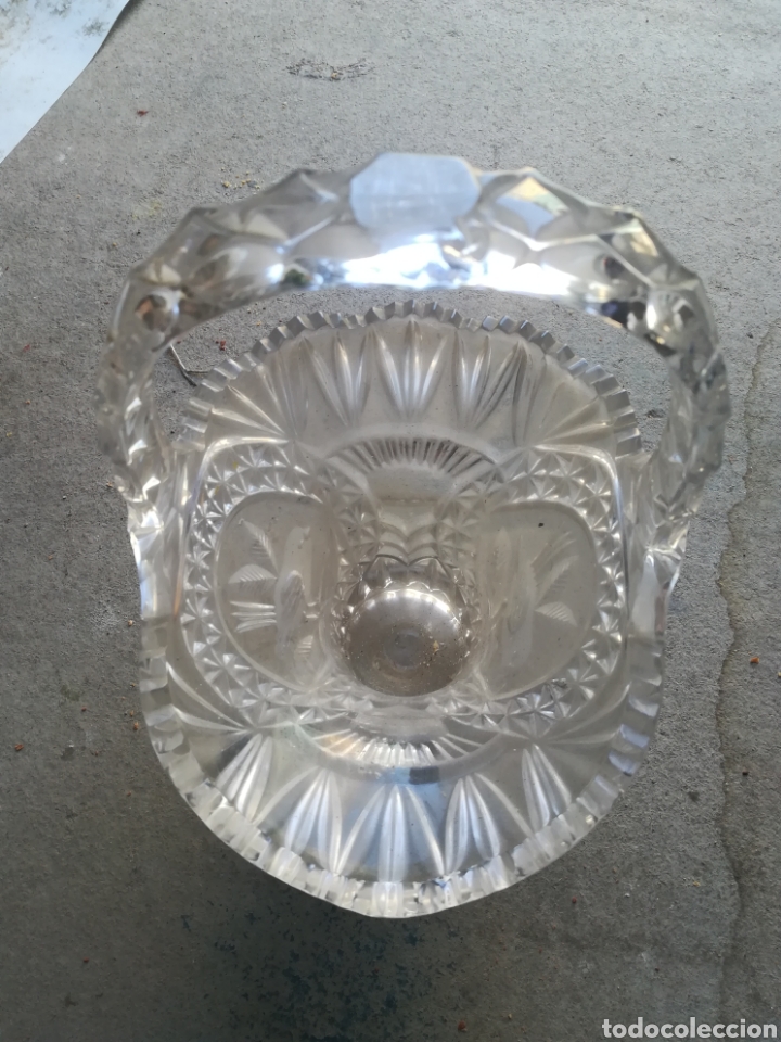 Antig&uuml;edades: Antiguo centro de cristal precioso - Foto 2