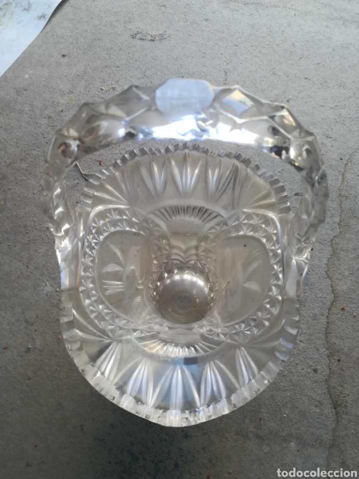 Antig&uuml;edades: Antiguo centro de cristal precioso - Foto 3