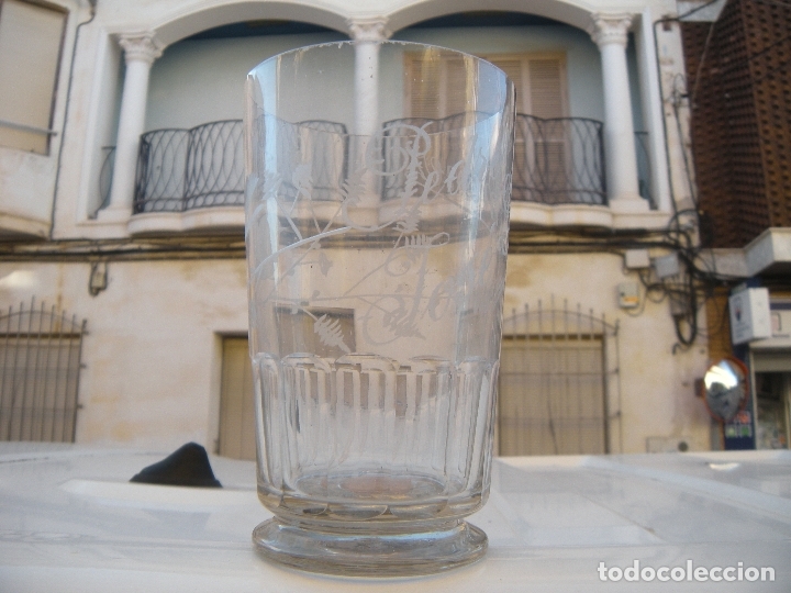 Antig&uuml;edades: VASO TALLADO CON MONEDA - Foto 5