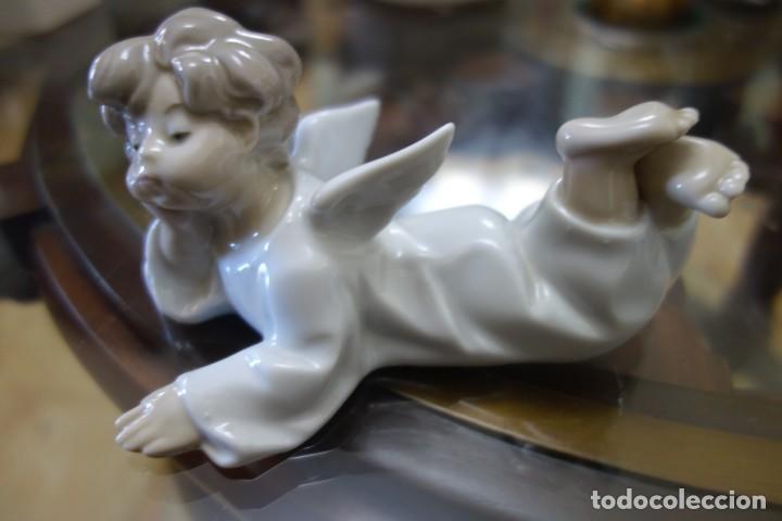 Antig&uuml;edades: Angelito acostado de LLADR&Oacute; . brillo - Foto 1