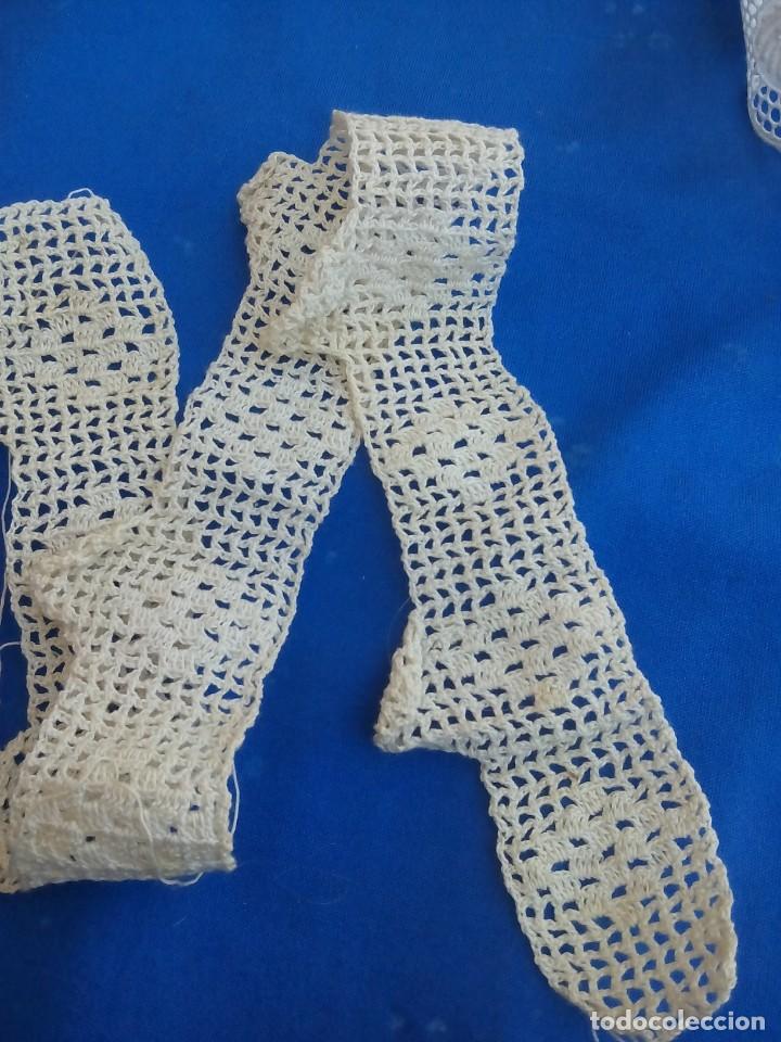 Antig&uuml;edades: Puntilla echa a mano de 44 cm - Foto 1