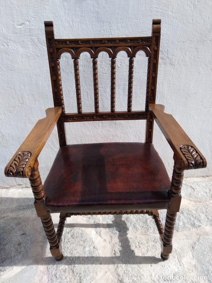 Antig&uuml;edades: Antig&uuml;o sill&oacute;n Frailero - Foto 2
