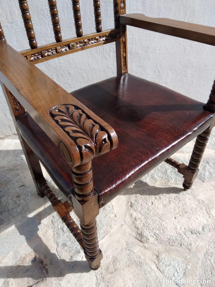 Antig&uuml;edades: Antig&uuml;o sill&oacute;n Frailero - Foto 3