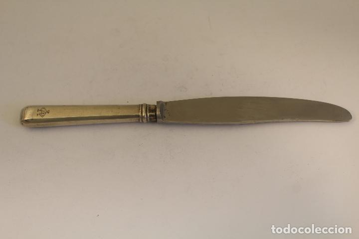 Antig&uuml;edades: cuchillo en plata de ley punzonada - Foto 3