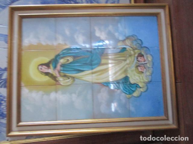 Antig&uuml;edades: retablo ceramico Inmaculada (pintado) - Foto 2