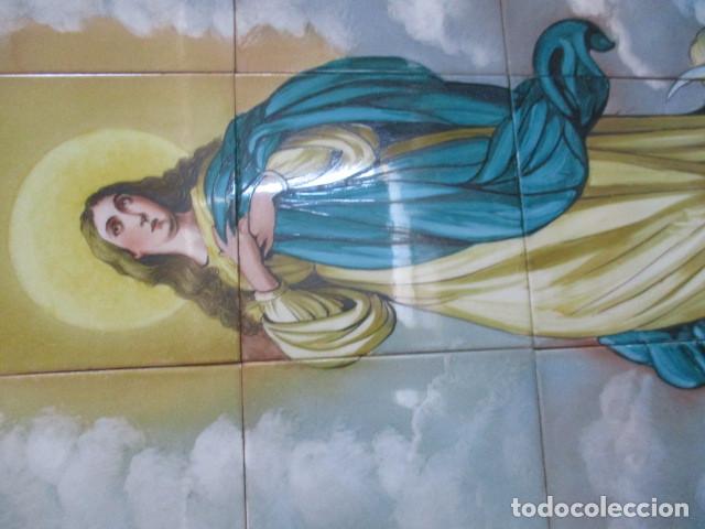Antig&uuml;edades: retablo ceramico Inmaculada (pintado) - Foto 3
