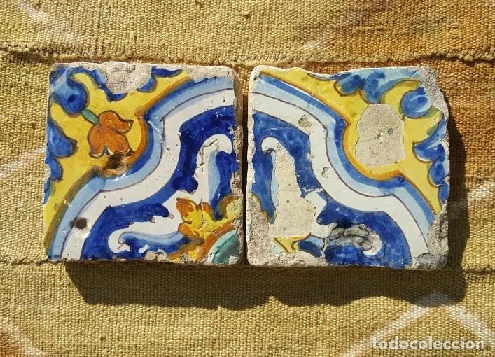Antig&uuml;edades: Par azulejos valencianos S. XVIII