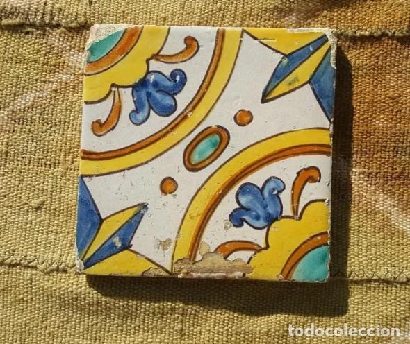 Antiguidades: Antiguo azulejo valenciano S. XVIII