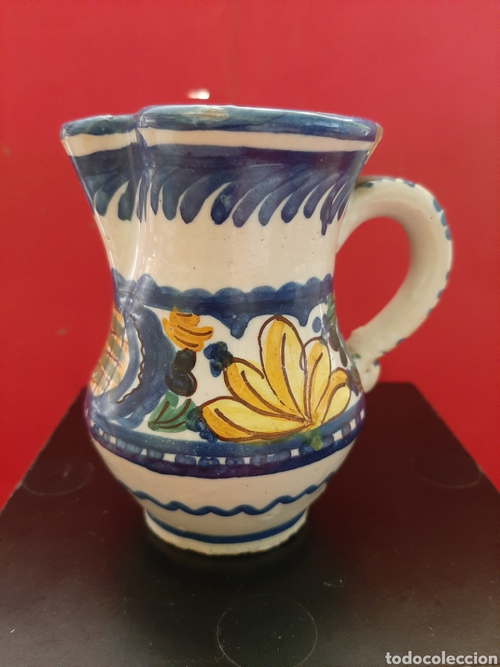 Antig&uuml;edades: JARRITA CERAMICA DE MANISES, MIDE 9 CM. - Foto 1
