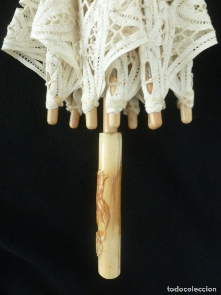 Antig&uuml;edades: SOMBRILLA DE ENCAJE PARA MU&Ntilde;ECA - Foto 9