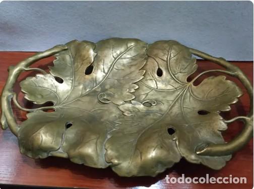 Antig&uuml;edades: PRECIOSA Y PRACTICA BANDEJA DE BRONCE - Foto 1