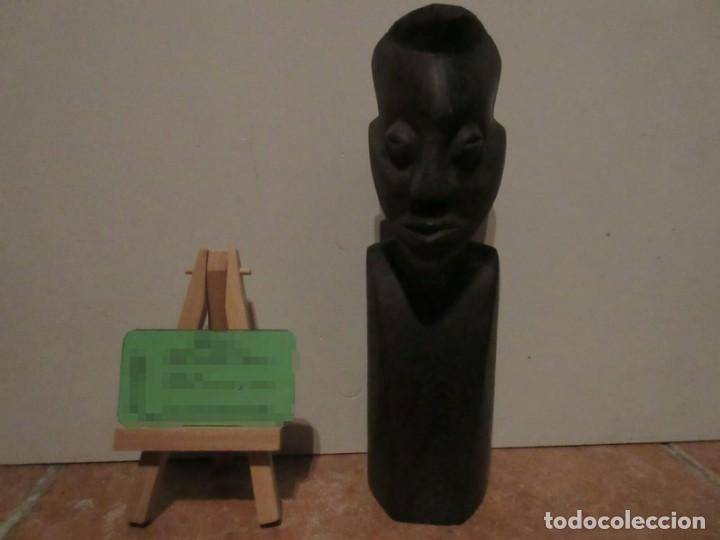 Antig&uuml;edades: Busto africano de madera - Foto 1
