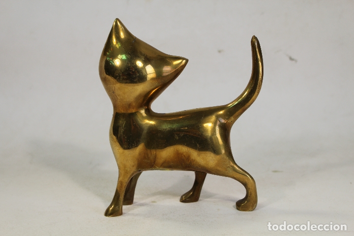 Antig&uuml;edades: figura gato en bronce - Foto 4