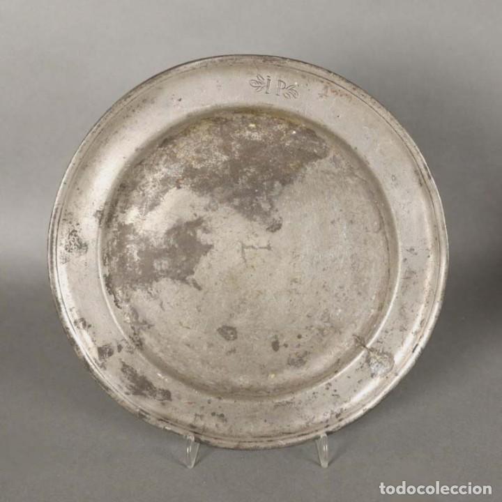 Antig&uuml;edades: ANTIGUO PLATO DE ESTA&Ntilde;O 1850 - 1880 - Foto 1