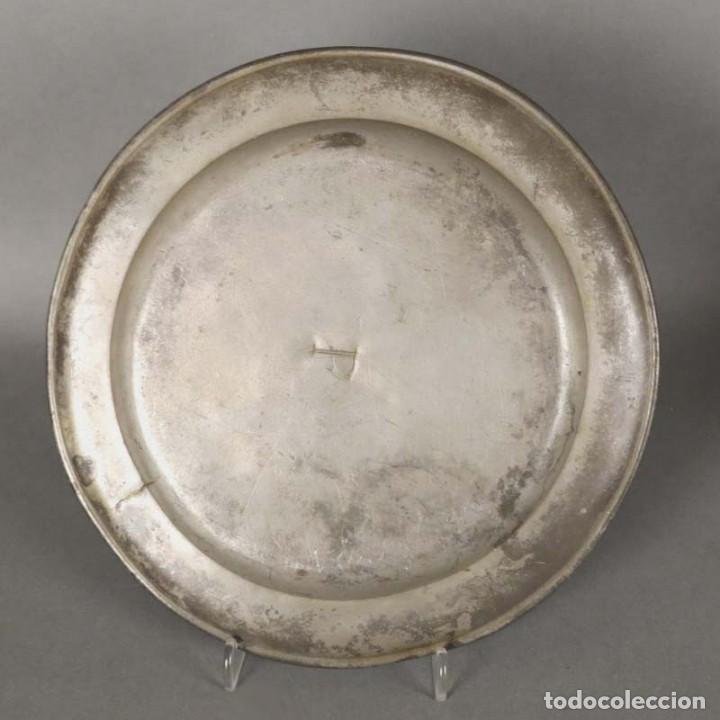 Antig&uuml;edades: ANTIGUO PLATO DE ESTA&Ntilde;O 1850 - 1880 - Foto 3