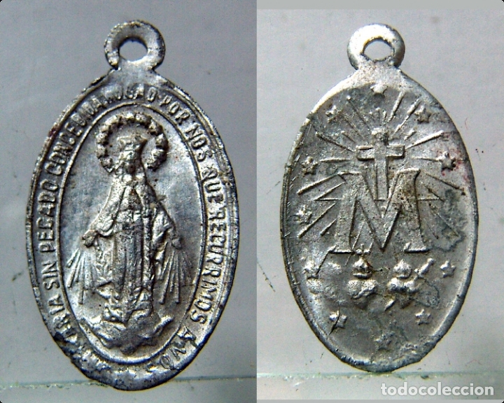 Antig&uuml;edades: MEDALLA RELIGIOSA DE LA VIRGEN MARIA - Foto 1