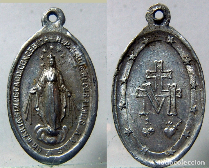 Antig&uuml;edades: MEDALLA RELIGIOSA DE LA VIRGEN MARIA - Foto 1