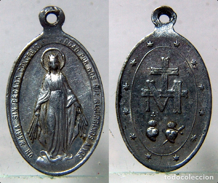 Antig&uuml;edades: MEDALLA RELIGIOSA DE LA VIRGEN MARIA - Foto 1