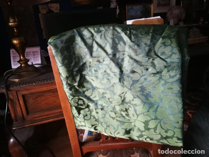 Antig&uuml;edades: PIEZA EN DAMASCO COLOR VERDE - Foto 1