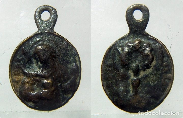 Antig&uuml;edades: ANTIGUA MEDALLA RELIGIOSA BRONCE - Foto 1