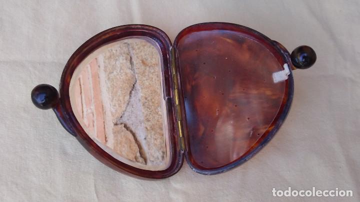 Antig&uuml;edades: ESPEJO POLVERA DE CAREY ANTIGUO - Foto 5