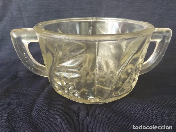 Antiguidades: AZUCARERO SALERO DE CRISTAL