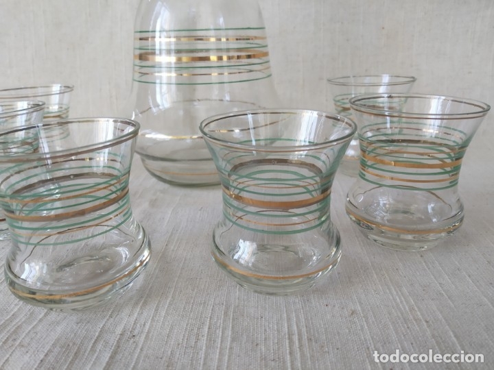 Antig&uuml;edades: LICORERA Y VASOS - JUEGO LICOR - Foto 2