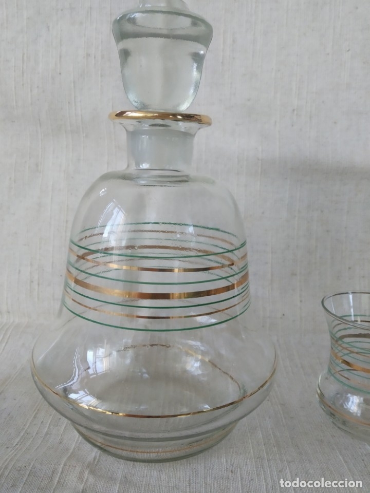Antig&uuml;edades: LICORERA Y VASOS - JUEGO LICOR - Foto 3
