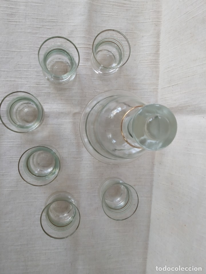 Antig&uuml;edades: LICORERA Y VASOS - JUEGO LICOR - Foto 4