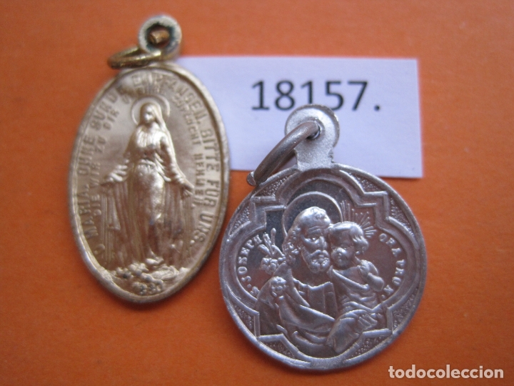 Antig&uuml;edades: medallas religiosas lote 2 - Foto 1