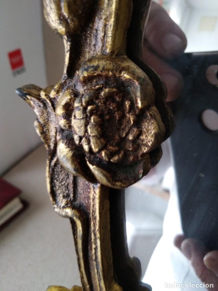 Antig&uuml;edades: Espejo de bronce de mesa 50x30ctms 3000gms - Foto 5