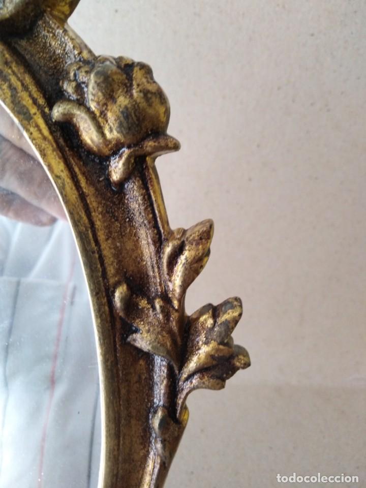 Antig&uuml;edades: Espejo de bronce de mesa 50x30ctms 3000gms - Foto 6