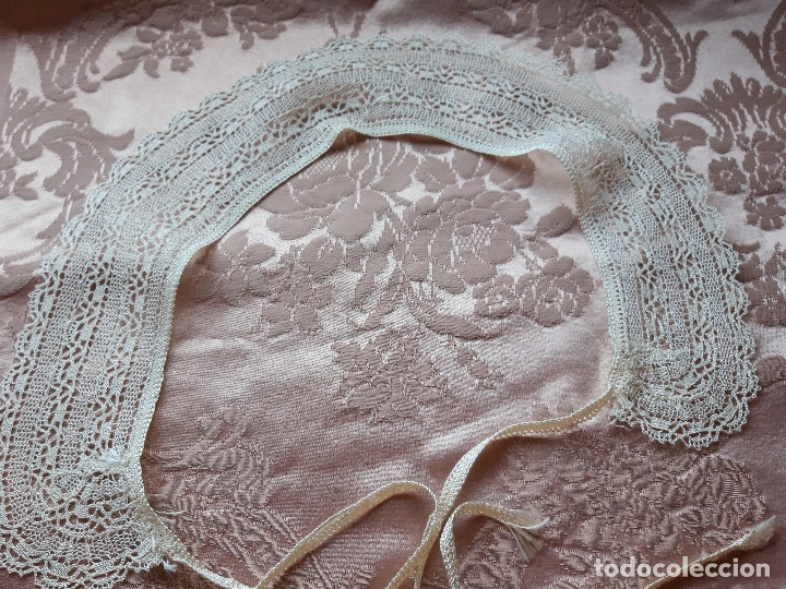 Antig&uuml;edades: Cuello de encaje de bolillo antiguo - Foto 2