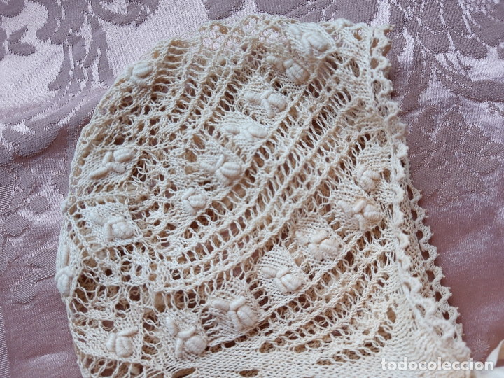 Antig&uuml;edades: Gorro bebe encaje antiguo - Foto 4