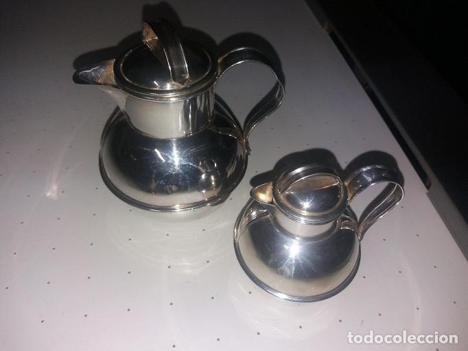 Antig&uuml;edades: LECHERA Y CAFETERA (BA&Ntilde;O DE PLATA) - Foto 3