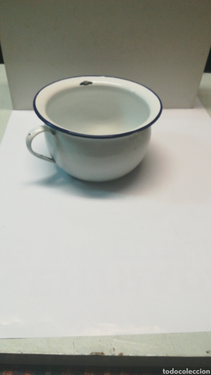 Antig&uuml;edades: Orinal porcelana esmaltada - Foto 3