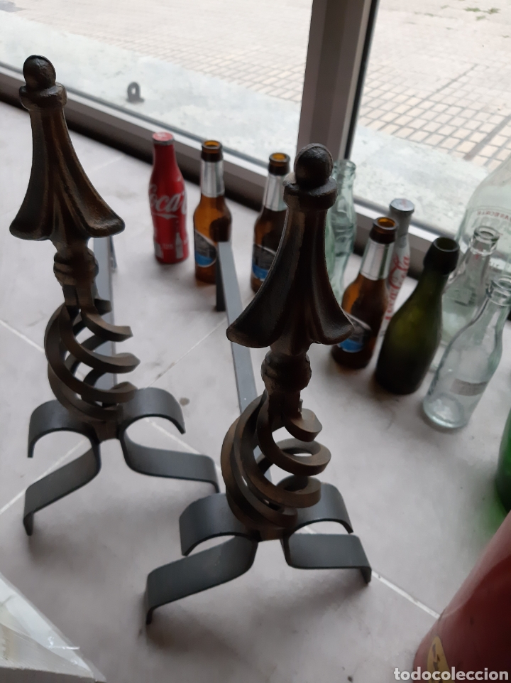 Antig&uuml;edades: Morillo de metal vintage - Foto 2