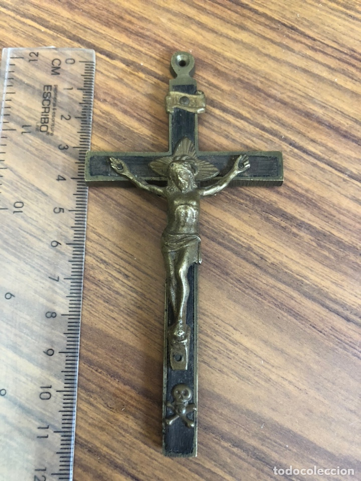 Antig&uuml;edades: CRUCIFIJOS EN BRONCE ANTIGUOS - Foto 3