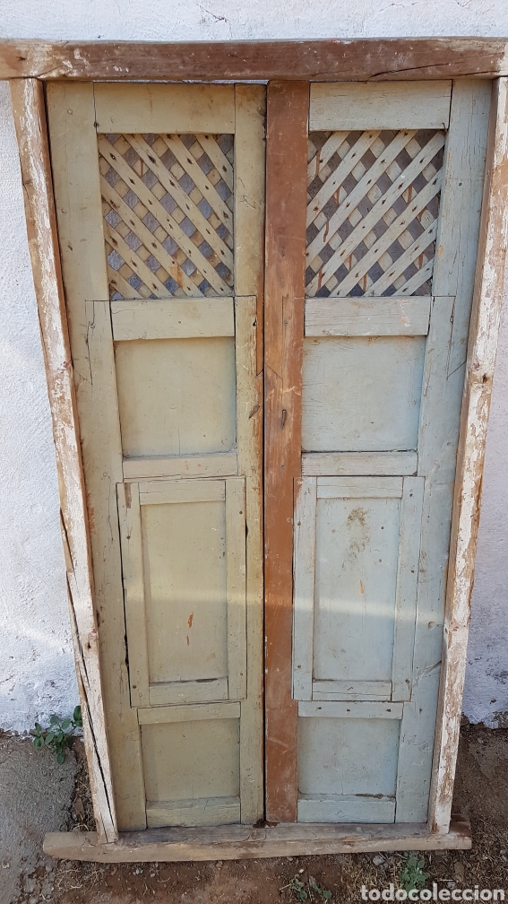 Antig&uuml;edades: Antigua puerta alacena r&uacute;stica - Foto 4