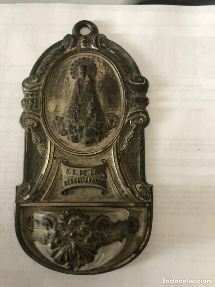 Antig&uuml;edades: Benditera siglo xix - Foto 1