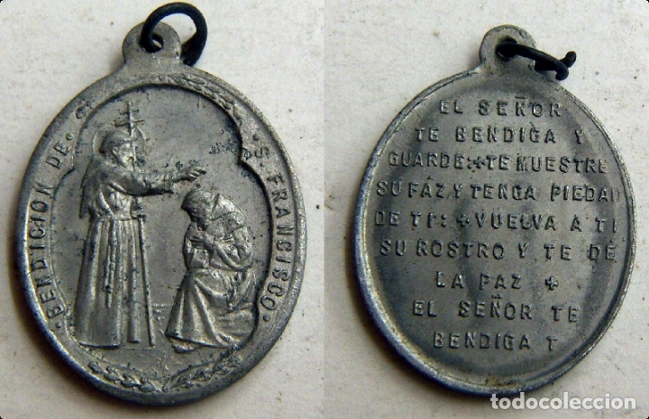 Antig&uuml;edades: MEDALLA RELIGIOSA BENDICION DE SAN FRANCISCO - Foto 1