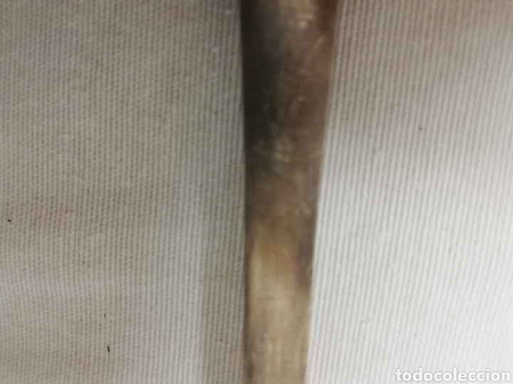 Antig&uuml;edades: CUCHARON EN BA&Ntilde;O DE PLATA. PUNZONADA. 27CM. - Foto 6
