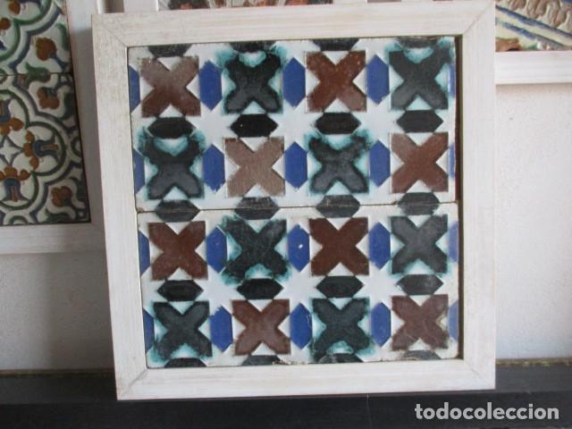 Antig&uuml;edades: Pareja de azulejos Mensaque - Foto 1